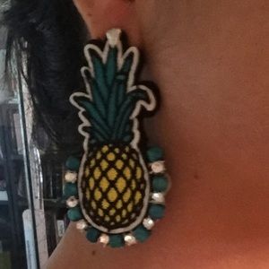 "Tropical Crown" 🍍 Pineapple earrings